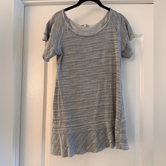 Single Noble short sleeve tunic top in heather grey size 38 - Picture 1 of 3